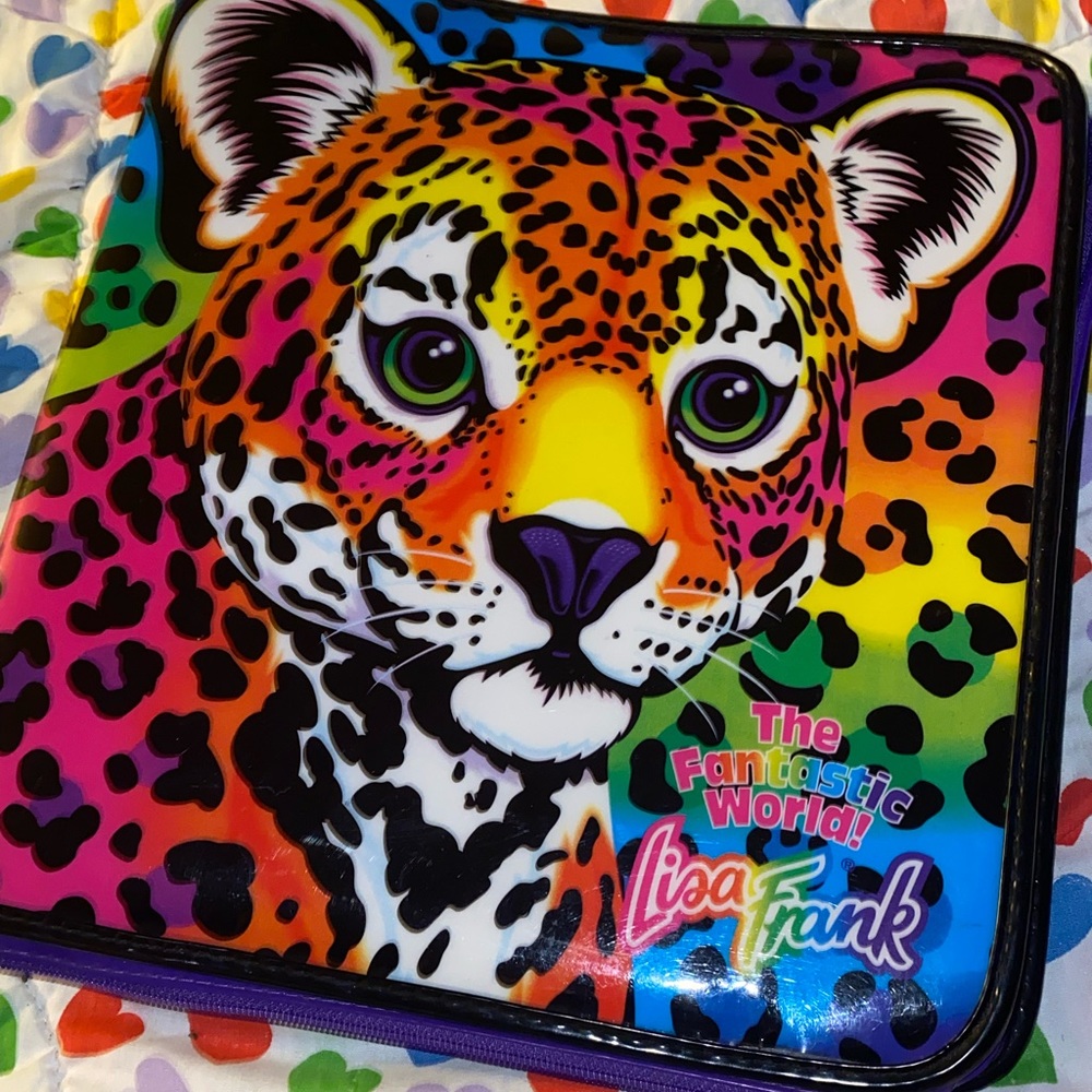 Lisa Frank Hunter cheetah binder